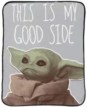 Star Wars The Mandalorian My Good Side Throw - Measures 46 x 60 inches, Kids ...