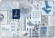 Yicomon Compatible with MacBook Air 15 Inch Case 2023 M2 2025 M4 Chip Model A2941 A3241, Plastic Hard Shell Case for Mac Air 15 with Touch ID (2023)- Seaside Beachy Collage