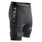 PowerTek ADULT Men's Compression Fit Ice Hockey Jock Shorts | Cup & Sock Tabs