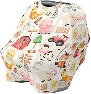 Car Seat Cover for Baby | Stroller Breastfeeding Cover,Multi-Purpose Soft Nursing Cover for Breastfeeding, Baby Carseat Canopy, Breathable Stroller Cover