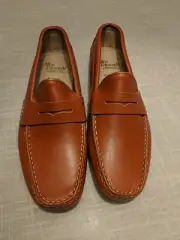 Unique Allen Edmonds Revere Pinch Penny Loafers Men 7.5 Rust New
