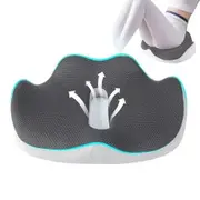 Ergonomic Seat Cushion for Office Chair Memory Foam for Tailbone Sciatica Back Pain Relief Washable Cover Non Slip Base Gift COL Gray