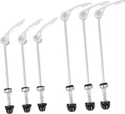 SUPVOX 3 Pairs Aluminum Alloy Quick Disassembly Rod Removal for Quick Release Bicycle Skewers Cycling Bike Axle Quick Release Skewer Bicycles Skewer Bike Skewer Silver