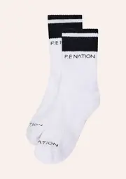 HOMAGE GRIP CREW SOCK IN OPTIC WHITE, S/M