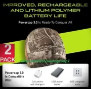 Led Cap Light- Powercap 3.0 Beanie Hat Rechargeable Headlamp 300 Lumens, 2 Pack