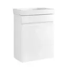 Cefito Vanity Unit 400mm Basin Bathroom Cabinet Storage Wall Hung Sink White