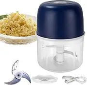 Electric Garlic Chopper | Powerful Garlic Crusher - Electric Multifunctional Automatic Portable Wireless Processor For Kitchen Cooking Onion Food Baby Ginger Vegetable