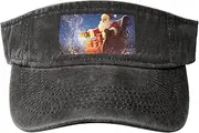 [RLDOBOFE] Sun Visor Hat Adjustable Empty Top Baseball Cap Christmas Magic Sun Hats for Women Men Sports Hats Summer Beach Cap