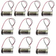 10pcs 3V 1400mAh CR123A Battery Non-rechargeable with white Plug Brand New