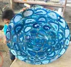 Round Agate Coffee and Dining Table Top Blue agate Sofa Center table Home Deco