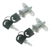 Push Plunger Lock Sliding Door Lock Light Box Window Cylindrical Length 22 mm