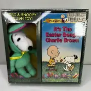 1994 NEW Its the Easter Beagle, Charlie Brown | Video & Snoopy Plush Toy (VHS)