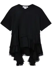 [COMME des GARCONS COMME des GARCONS] Tulle-Detail Tee