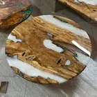 Buy white epoxy resin coffee table/ epoxy table top/ epoxy resin table home deco