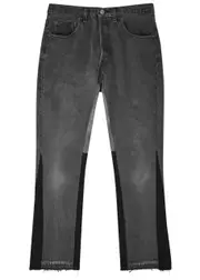 Jeanius Bar Atelier Panelled Flared Jeans - Dark Grey - 30 (W30 / S) 30 (W30 / S)
