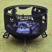 Japan art fire pit bowl for outdoor, garden, patio, open area