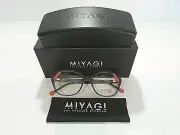 Miyagi Eyewear Los Angeles Snazzy 2679 Col1 Peach/Gry Clear/Havana Temples Frame