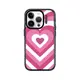 韓國原廠｜〈Sharon 6〉Pink Beam 召喚粉光 iPhone 15 系列黑框透明防摔手機殼 / 四種規格