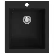 Overmount Kitchen Sink Single Basin Granite Home Kitchen Appliance 425x500mm