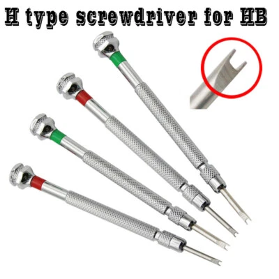 1PC H Screwdriver For HB Watch Strap Buckle V Remover U-type Special Repair Tool