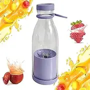 Appreciarel Blender, Portable Blenders, 420ml Smoothie Blender with Stainless Steel Blades, USB Rechargeable Mini Juicer Blenders for Smoothies and Shakes (Purple)