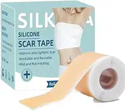 Silicone Scar Sheets，Silicone Scar Tape for Keloid,C-Section,Surgery Scars,Tummy Tuck 1.6X60in（4X150cm）