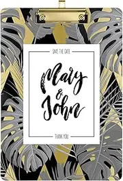 Tropical Summer (9) clipboards in Bulk Hard Board for Police Office Nurse Football Coaches Size 9 x 12