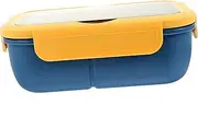 UTHCLO Bento Lunch Box with Cutlery Compartment Leak Lunch Box Microwave Safe Portable Meal Container for Work School Design