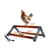H&G lifestyles Heated Chicken Perch for Warm and Cozy Coop Brooder Roosting W...