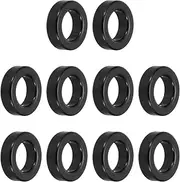 uxcell 10Pcs Toroid Core, 23x36x13mm Iron Ferrite Chokes Ring Power Toroidal Transformer to Stabilize Signal Transmission Resist Electromagnetic Interference, Black