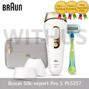 Braun Silk-expert Pro 5 PL5257 IPL Hair Removal System White & Gold with Pouch