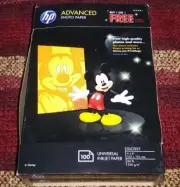 HP Advanced Photo Paper 4”x6” Glossy 200 Sheets (2 X 100) SD748A