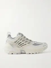 [Salomon] Salomon - Acs Pro Advanced Rubber-trimmed Mesh Sneakers - White - UK 4 UK 4 White