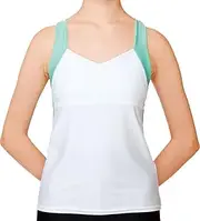[Sasaki] 7054 Rhythmic Gymnastics Wear, X Back Top, Loose Fit, Cup Pocket