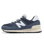 NEW BALANCE 復古鞋 休閒 D楦 NB 574 麂皮 耐穿 緩震 海軍藍 男版 U574RBJ【X-YI】