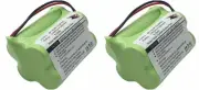 2-Pack Battery For Bearcat Sportcat Uniden BP120, BP150 / BP180 / BP250 1200 mAh