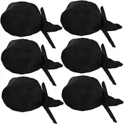 [BESPORTBLE] Japanese Chef Hat Scarf Set for Women Men Unisex Kitchen Cooking Cap Stylish Headwrap Quick-Dry Fabric Black
