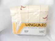 Vintage Vanguard Double Bed Sheet Set Flying Bird Stencil Cream & Rust Sealed