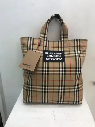 Burberry London 經典 格紋 托特包 手提包 全新正品 男裝 歐洲精品