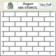 3 Pack Echo Park Stencil 6"X6"-Subway Tiles Large, Good To Be Home TH336034