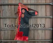 New Western Black Leather Top Grain leather Bull Riding Rodeo Chaps :Red