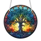 Suncatcher Waterproof Acrylic Awakened Life Panel Sun Catcher Wall Hanging Decor