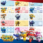96 Super Wings Personalised Name Label Sticker Dishwasher Safe (30*13mm)
