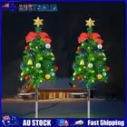 2PCS Lawn Lamp with Star Solar Garden Light Multicolor IP65 Waterproof Xmas Tree
