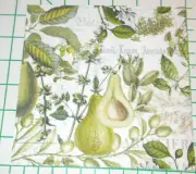 Two Decorative Luncheon Napkins for Decoupage "Avocado"