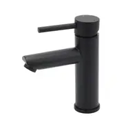 Black Kitchen Laundry Round Basin Mixer Vanity Sink Faucet Tap Stainless Steel