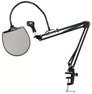 Rockville DMS30 Microphone Boom Arm Studio Podcast Mic Stand+Clamp+Pop Filter