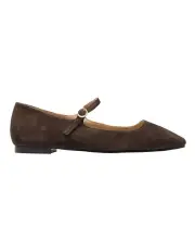 [Marcs] Tottie Flat Shoes in Chocolate Suede