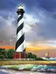 SUNSOUT INC - Cape Hatteras Lighthouse - 500 pc Jigsaw Puzzle by Artist: Tom ...