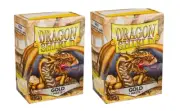 200 Dragon Shield Standard Size Deck Protector Matte Gold Sleeves